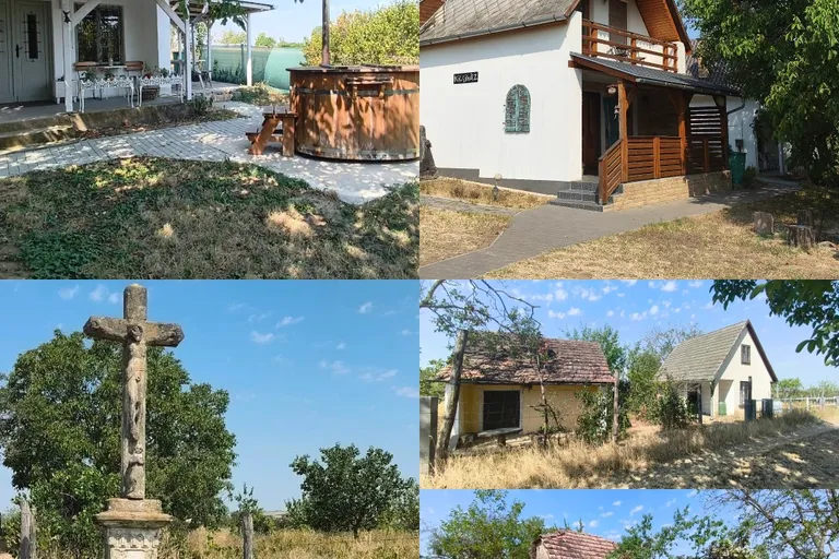 Nagykónyiban, csodálatos szőlőbirtok, 2 vendégházzal,hozzájuk tartozó dézsafürdővel, 3 másik présházzal és saját 74 m mély kúttal ELADÓ!
