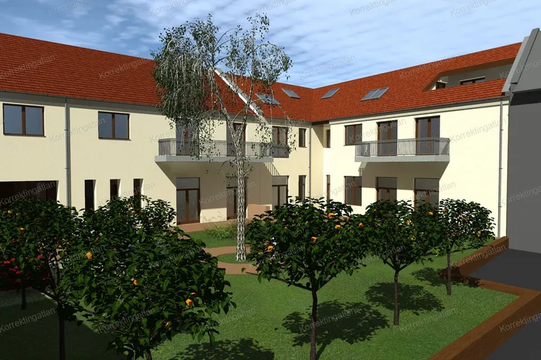 Új építésű földszinti belvárosi lakás Kecskeméten